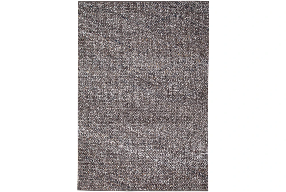 5'x8' Rug-Woven Knit Wool Taupe/Mocha