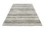 8'x10' Rug-Plush Shag Striations Taupe - Front