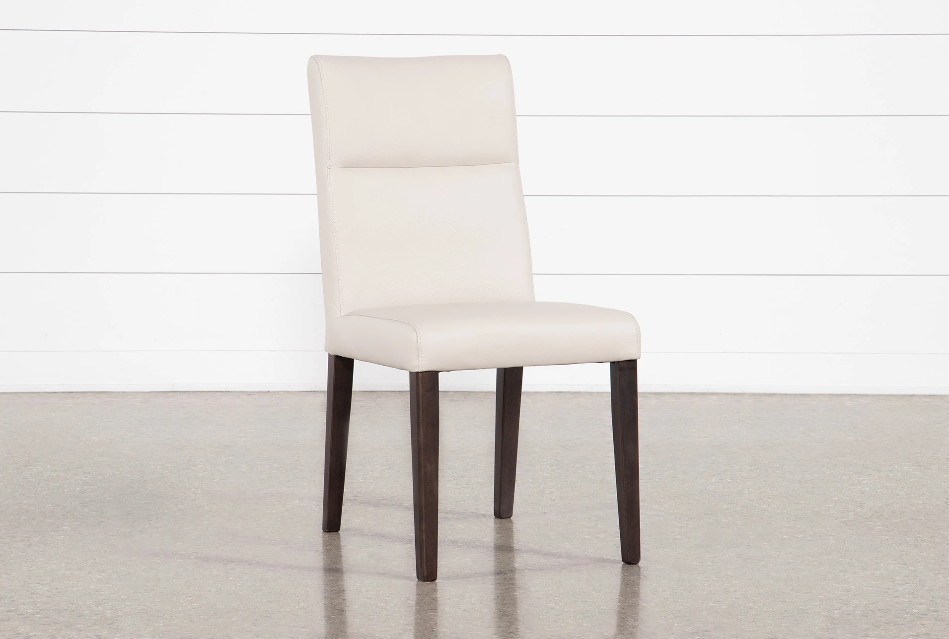 Destin Leather Dining Side Chair Living Spaces