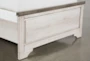 Cassie White Twin Wood Panel Bed - Detail