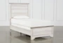 Cassie White Twin Wood Panel Bed - Signature