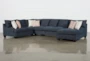 Sierra Down III Chenille Modular 3 Piece 157" Sectional With Right Arm Facing Chaise - Signature