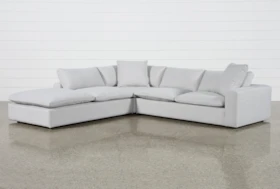 Utopia 3 Piece 123" Sectional With Left Facing Bumper Chaise