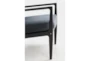 Black Oak Grey Velvet Lounge Chair - Detail