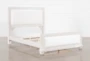 Sinclair Pebble Queen Wood & Upholstered Panel Bed - Slats