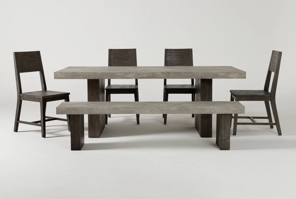 Titan 6 Piece Inch Dining Set Living Spaces