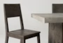 Titan 82" Faux Concrete Dining With Side Chair Set For 6 - Detail