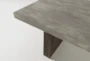 Titan 82" Faux Concrete Dining Table - Detail