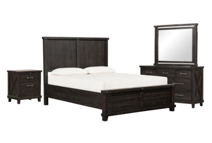 Jaxon California King Panel 4 Piece, Living Spaces Bed Frame King