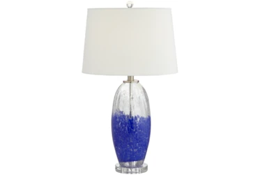Table Lamp-Dipped In Blue