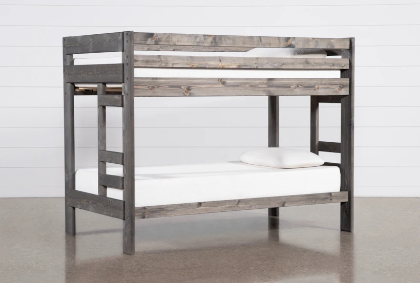Durango Grey Twin Over Twin Wood Bunk Bed - 360