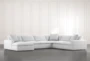 Utopia Modular 4 Piece Grey 158" Sectional With Left Arm Facing Chaise