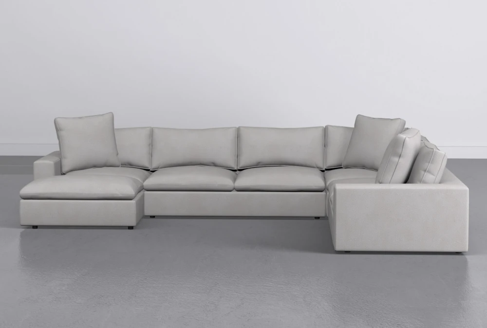Utopia 4 Piece 158" Sterling Sectional With Left Arm Facing Chaise