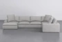 Utopia 4 Piece 158" Sterling Sectional With Left Arm Facing Chaise - Signature