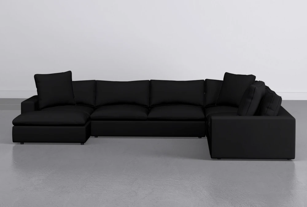 Utopia 4 Piece 158" Midnight Sectional With Left Arm Facing Chaise
