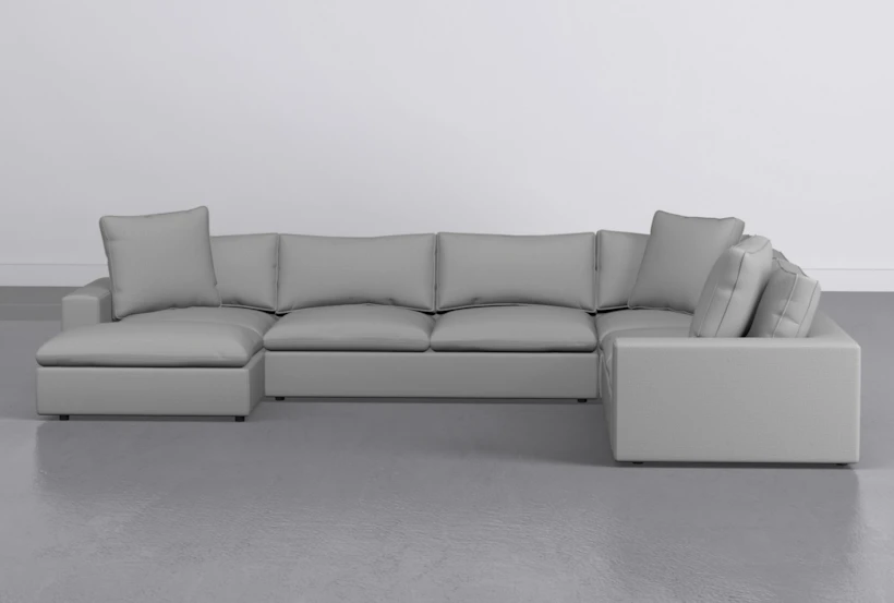 Utopia 4 Piece 158" Pepper Sectional With Left Arm Facing Chaise - 360