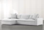 Utopia Modular 2 Piece Grey 122" Sectional With Left Arm Facing Chaise - Signature