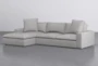 Utopia 2 Piece 122" Sterling Sectional With Left Arm Facing Chaise - Signature