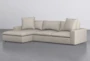 Utopia 2 Piece 122" Linen Sectional With Left Arm Facing Chaise - Signature
