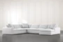 Utopia Modular 4 Piece Grey 158" Sectional With Right Arm Facing Chaise - Signature