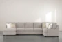 Harper Down II 3 Piece 157" Sectional With Left Arm Facing Chaise - Front