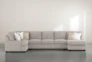 Harper Down II 3 Piece 157" Sectional With Right Arm Facing Chaise - Front