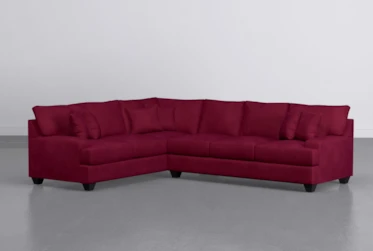 Harper Down II Red 2 Piece 125" Sectional With Right Arm Facing Sofa