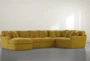 Prestige Foam Yellow 3 Piece Sectional With Left Arm Facing Chaise - Signature