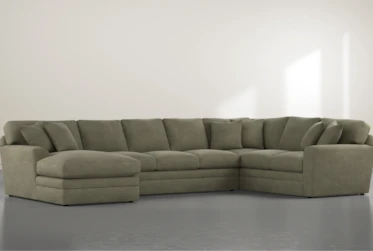 Prestige Olive Beige 3 Piece Sectional With Left Arm Facing Chaise