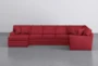 Prestige Foam II Scarlet 3 Piece 159" Sectional With Left Arm Facing Chaise - Signature