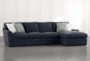 Prestige Foam Chenille II 2 Piece 126" Sectional With Right Arm Facing Chaise