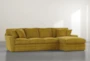 Prestige Foam Yellow 2 Piece Sectional With Left Arm Facing Chaise - Signature