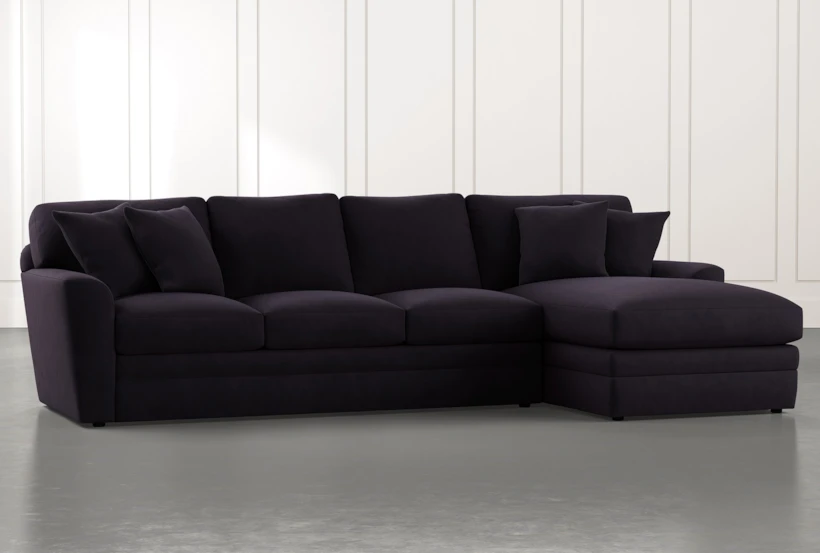 Prestige Foam Black 2 Piece Sectional With Left Arm Facing Chaise - 360