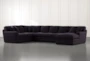 Prestige Foam Black 3 Piece Sectional With Right Arm Facing Chaise - Signature