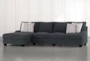 Sierra Down III Chenille Modular 2 Piece 124" Sectional With Left Arm Facing Chaise - Signature