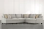 Sierra Foam IV Chenille Modular 2 Piece 125" Sectional With Left Arm Facing Sofa - Signature