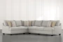 Sierra Foam IV Chenille Modular 2 Piece 125" Sectional With Right Arm Facing Sofa - Signature