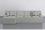 Prestige Down Mint 2 Piece 126" Sectional With Left Arm Facing Chaise - Signature