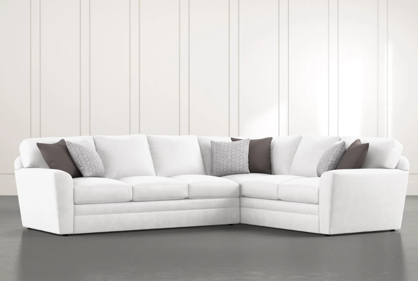 Prestige Down Chenille 2 Piece 129" Sectional With Left Arm Facing Sofa - 360