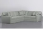 Prestige Down Mint 2 Piece 129" Sectional With Left Arm Facing Sofa - Side