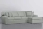 Prestige Down Mint 2 Piece 126" Sectional With Right Arm Facing Chaise - Side