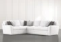 Prestige Down Chenille 2 Piece 129" Sectional With Right Arm Facing Sofa - Signature