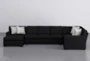 Mercer Down IV 3 Piece 161" Sectional With Left Arm Facing Chaise - Front