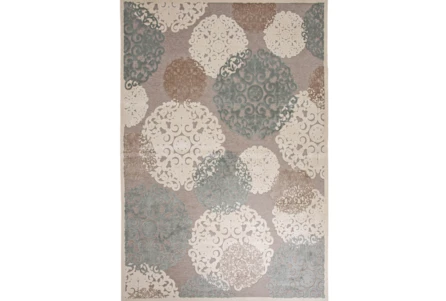 8'x10' Rug-Teal & Taupe Caspian Bubble