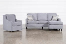 Stark Sofa With Reversible Chaise And Swivel Chair