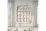 48 Inch White Wash Arch Wall Art - Room