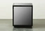 Black Mirrored Square Table  - Front