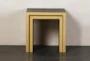 Brown + Gold Nesting Accent Table Set Of 2 - Front