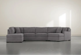 Alder Foam 3 Piece 163" Sectional With Left Arm Facing Armless Chaise