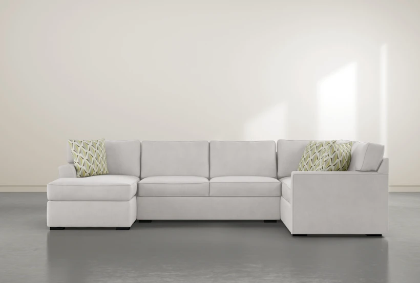 Aspen Sterling Foam Modular 3 Piece 134" Sectional With Left Arm Facing Chaise - 360